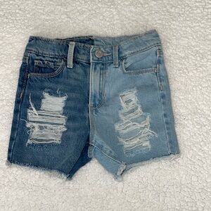 2 Toned Distressed Shorts